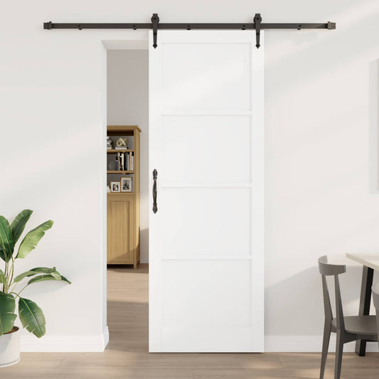 Csúszó ajtó ORKDAL Fehér 83 x 232 cm Tömör Fenyőfa