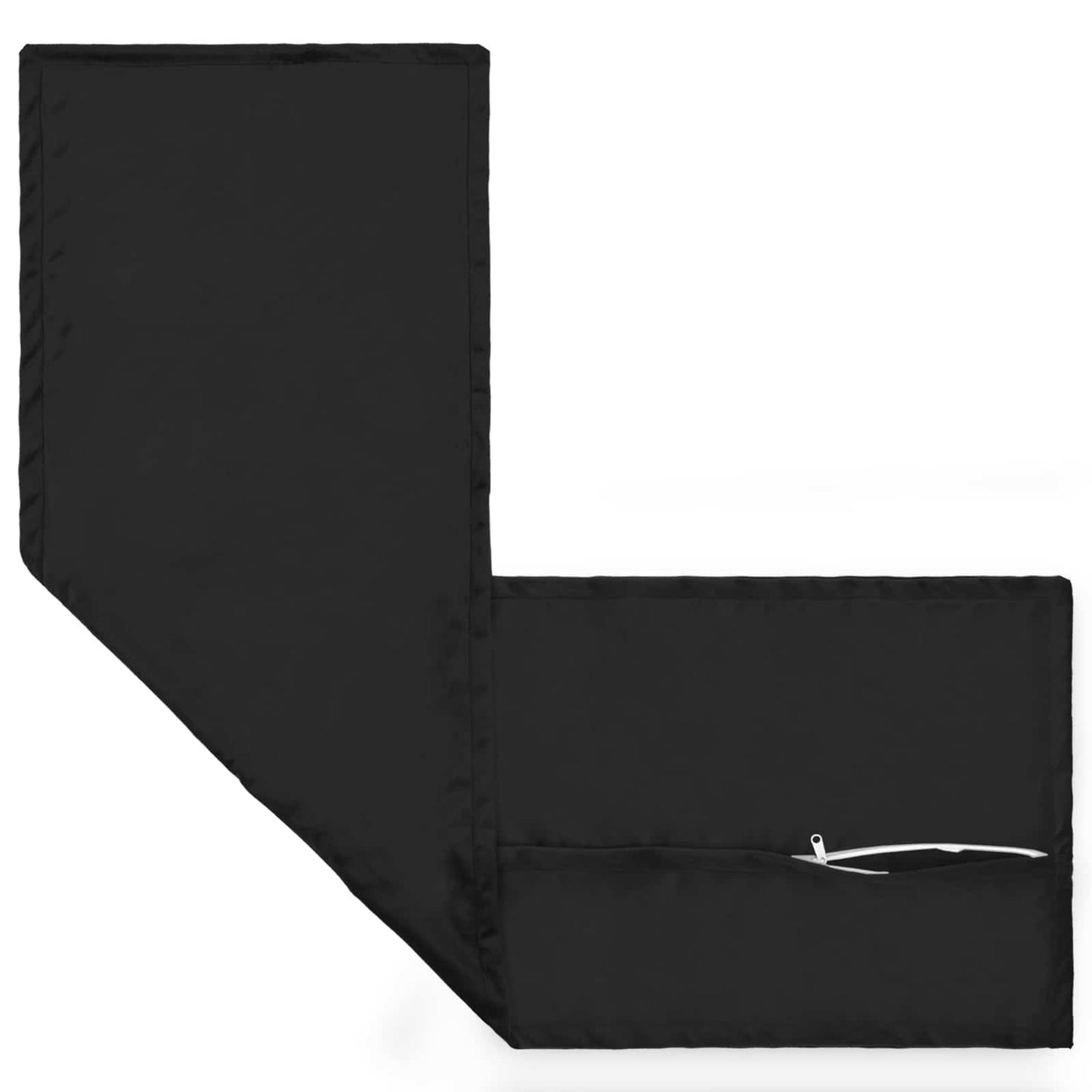 Párna párnával HOUTEN Fekete 40 x 145 cm Bársony