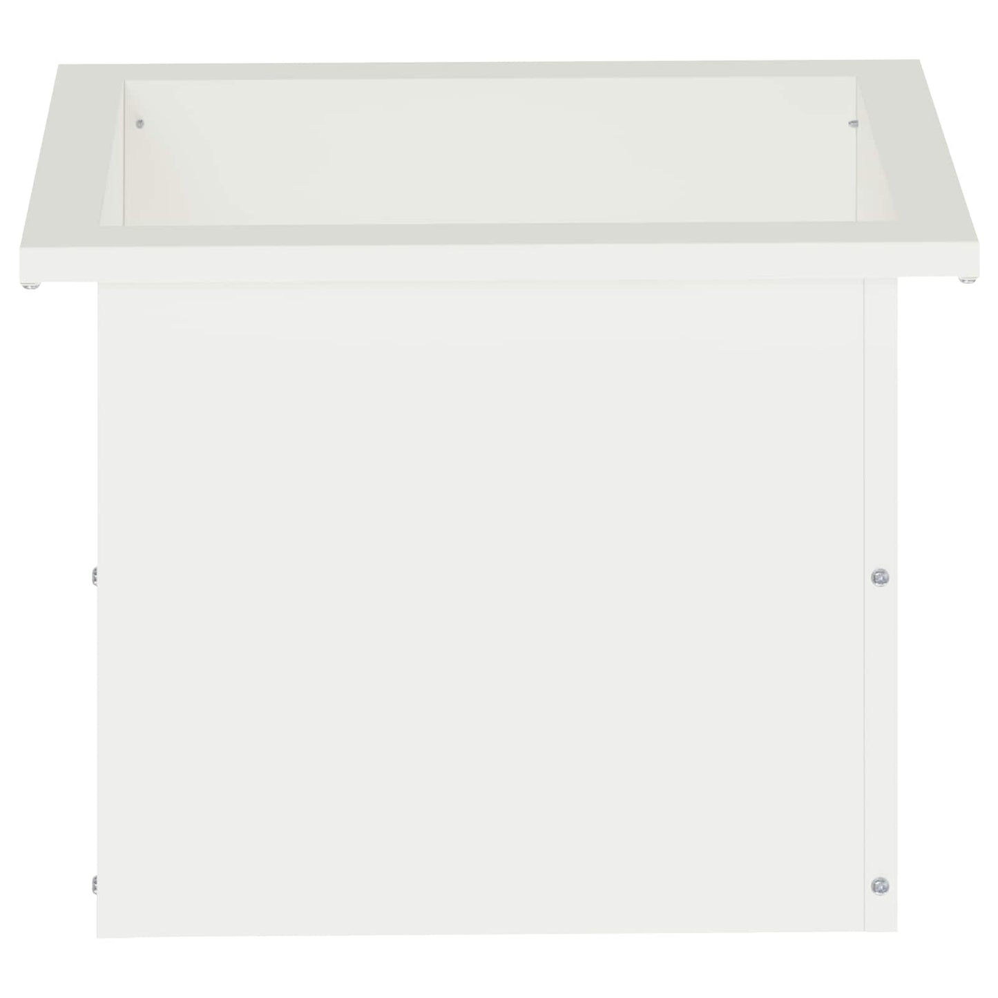 Led-es kerti virágláda Fehér 30 x 40 x 30 cm Acél