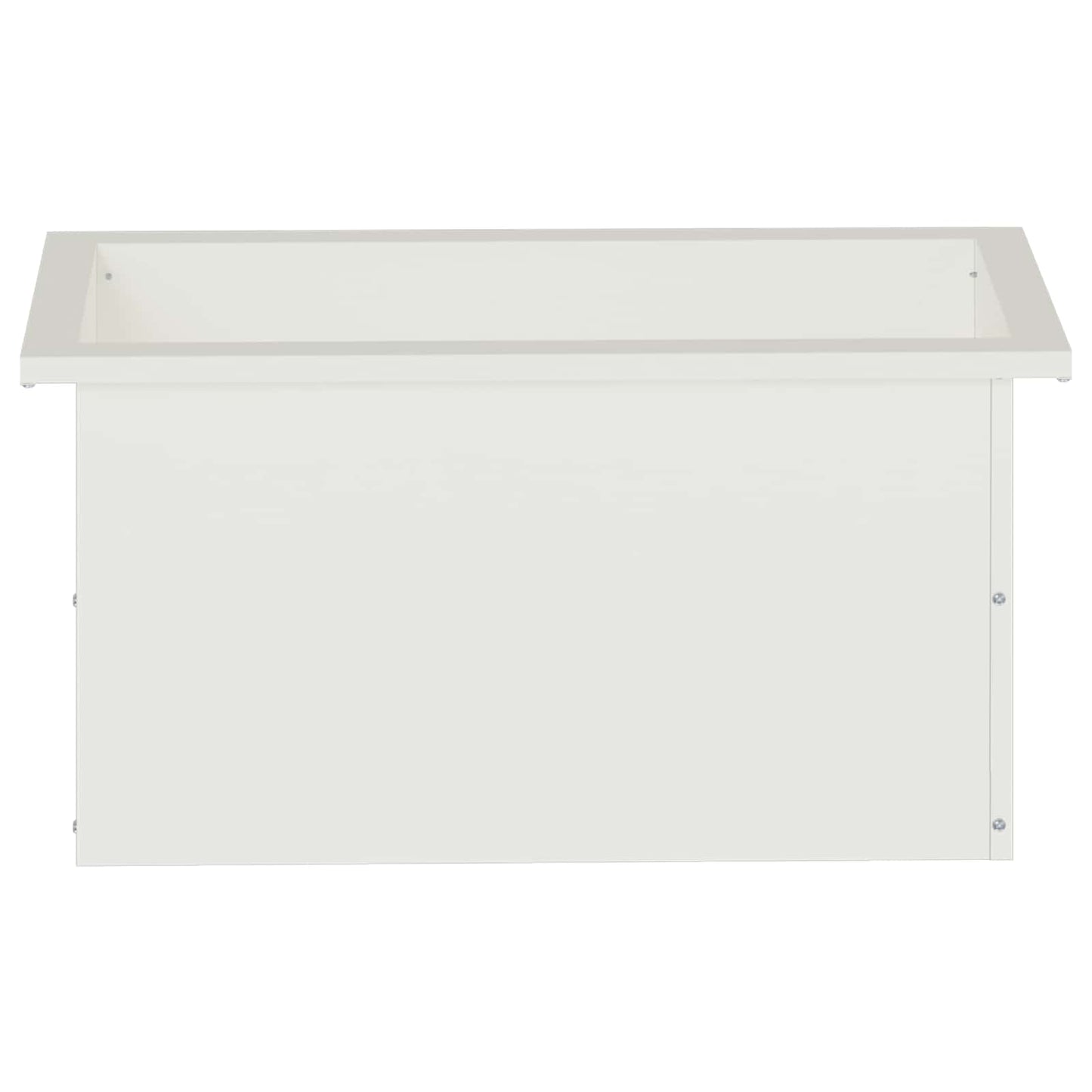 Led-es kerti virágláda 2 db Fehér 30 x 60 x 30 cm Acél