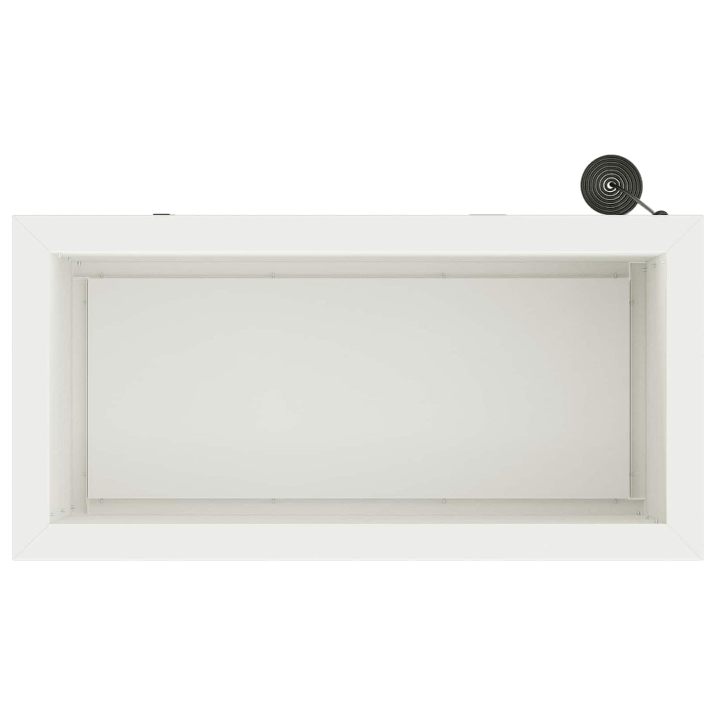 Led-es kerti virágláda 2 db Fehér 30 x 60 x 30 cm Acél
