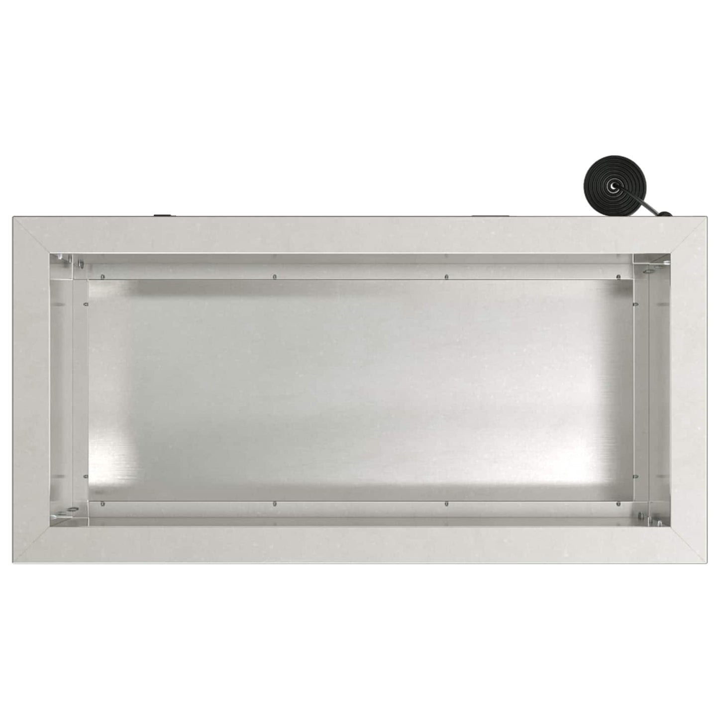 Led-es kerti virágláda Ezüst 30 x 60 x 30 cm Rozsdamentes Acél
