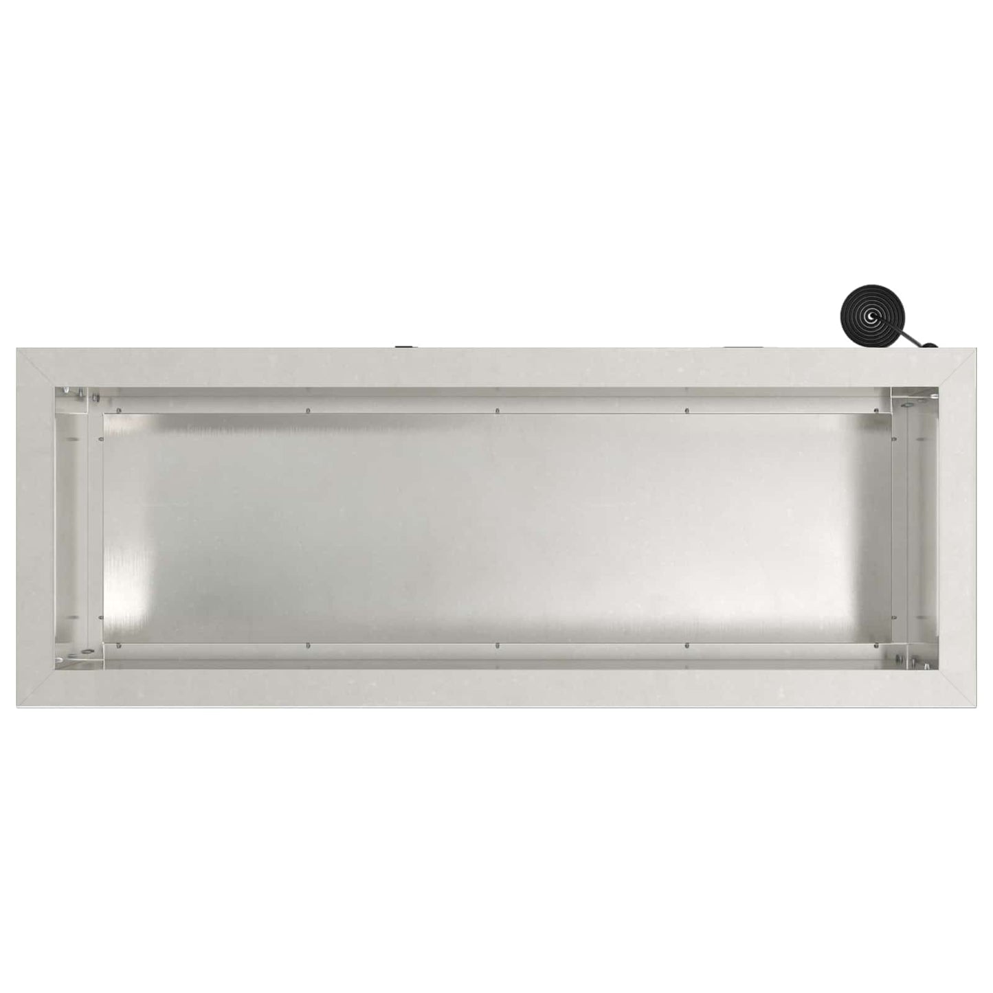 Led-es kerti virágláda Ezüst 30 x 80 x 30 cm Rozsdamentes Acél