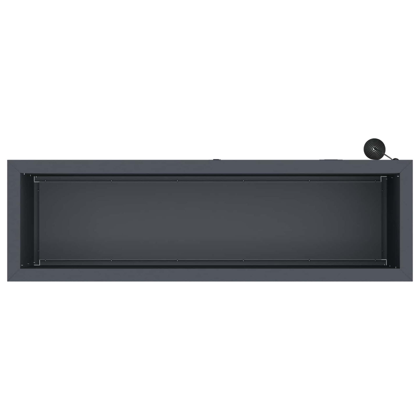 Led-es kerti virágláda Antracit 30 x 100 x 30 cm Acél