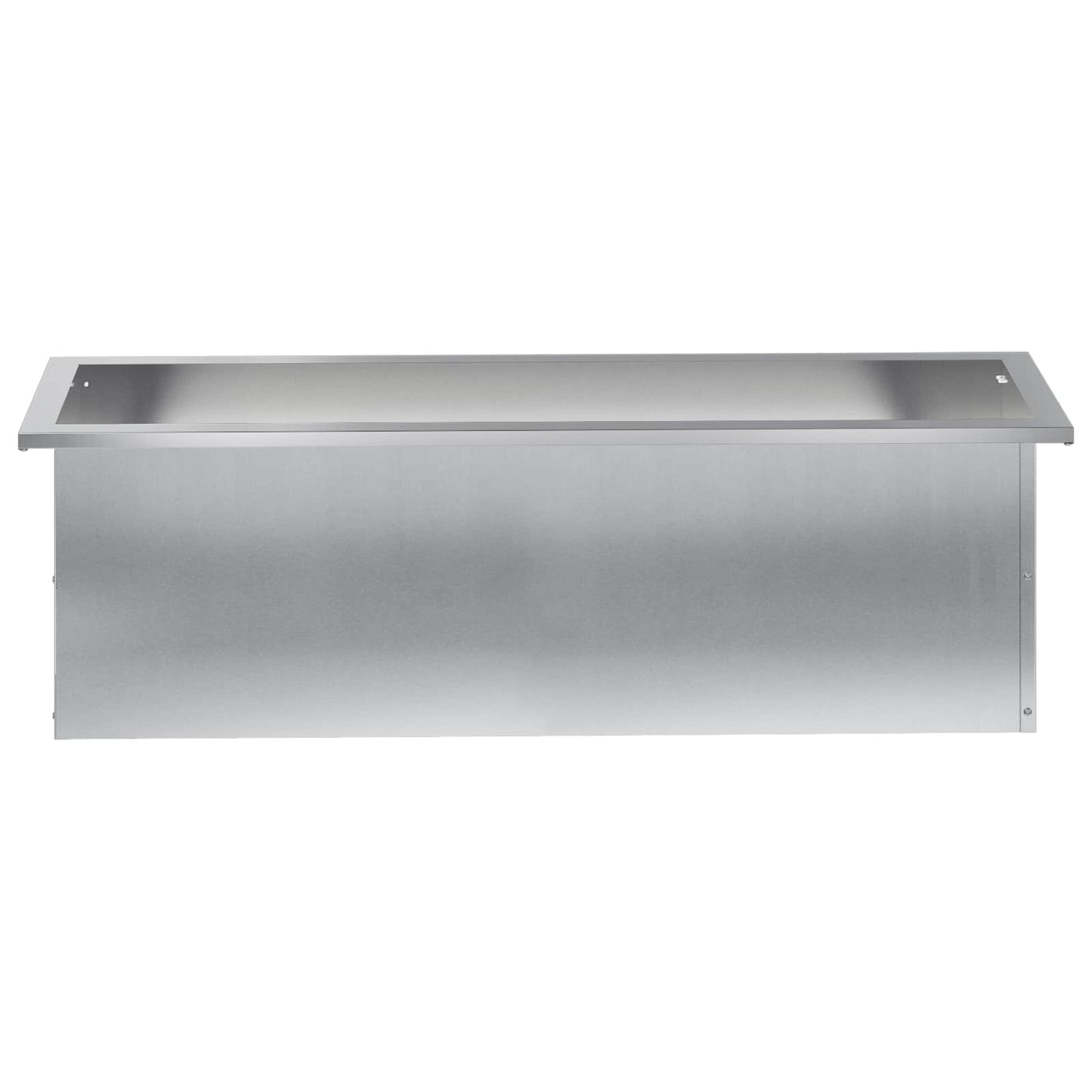 Led-es kerti virágláda Ezüst 30 x 100 x 30 cm Horganyzott Acél