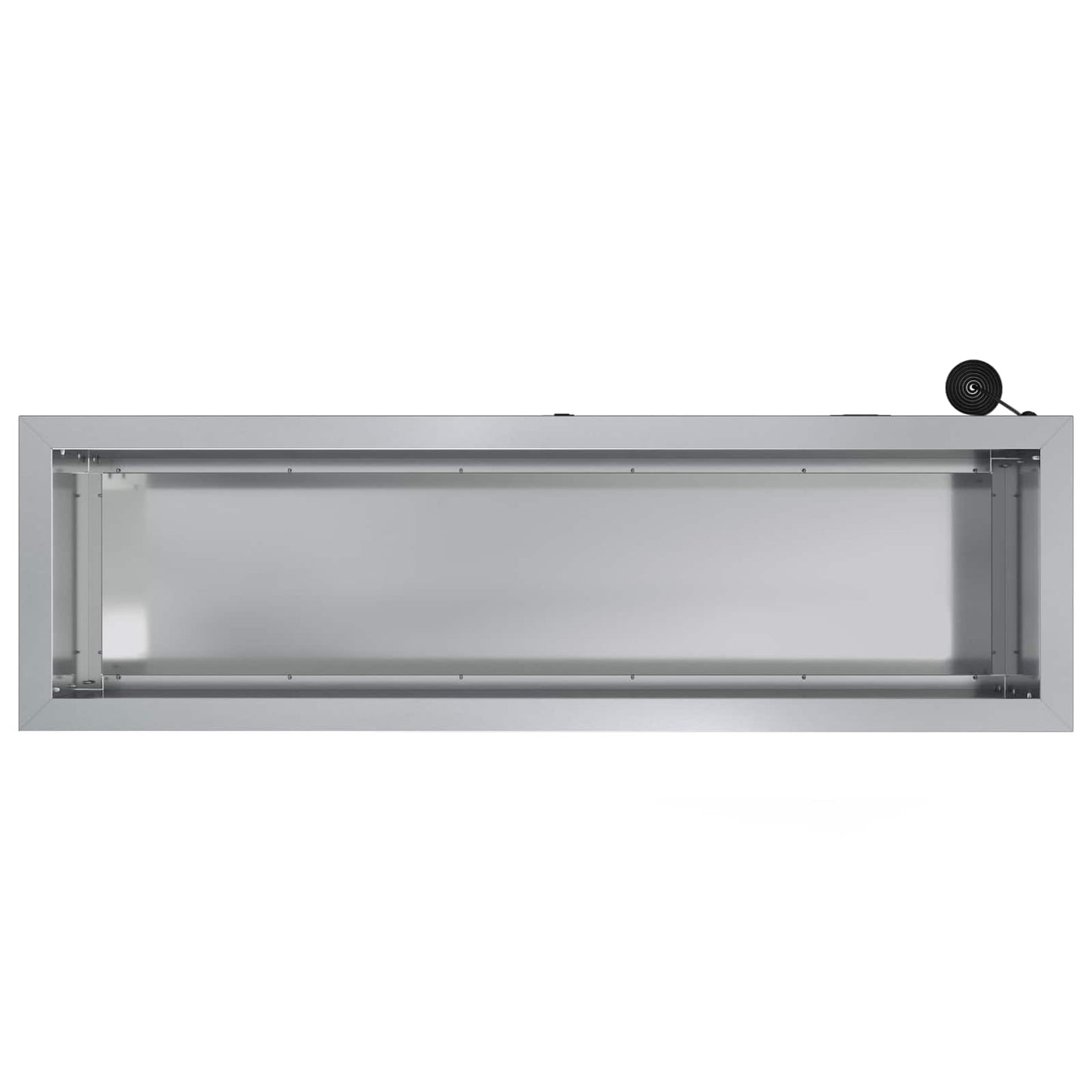 Led-es kerti virágláda 2 db Ezüst 30 x 100 x 30 cm
