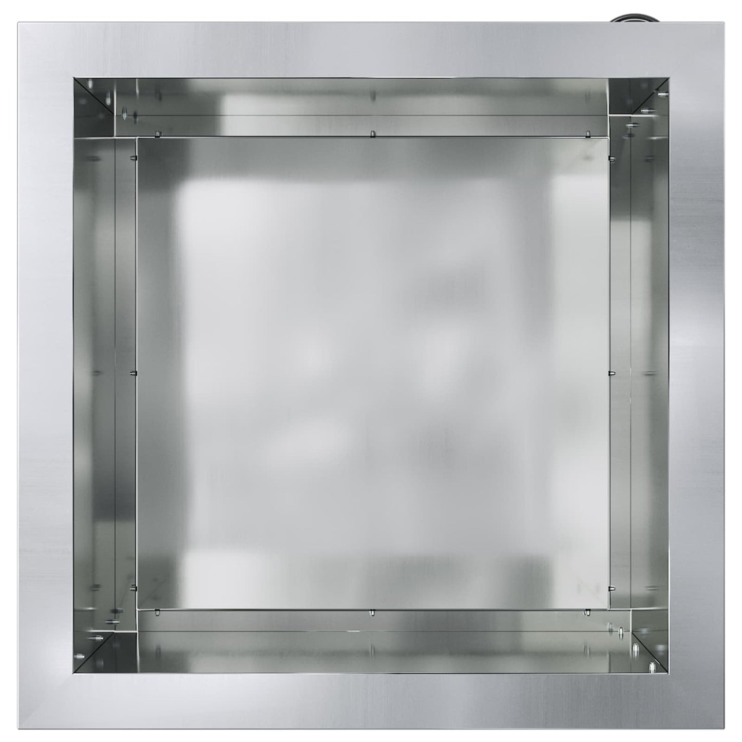 Led-es kerti virágláda Ezüst 40 x 40 x 40 cm Horganyzott Acél