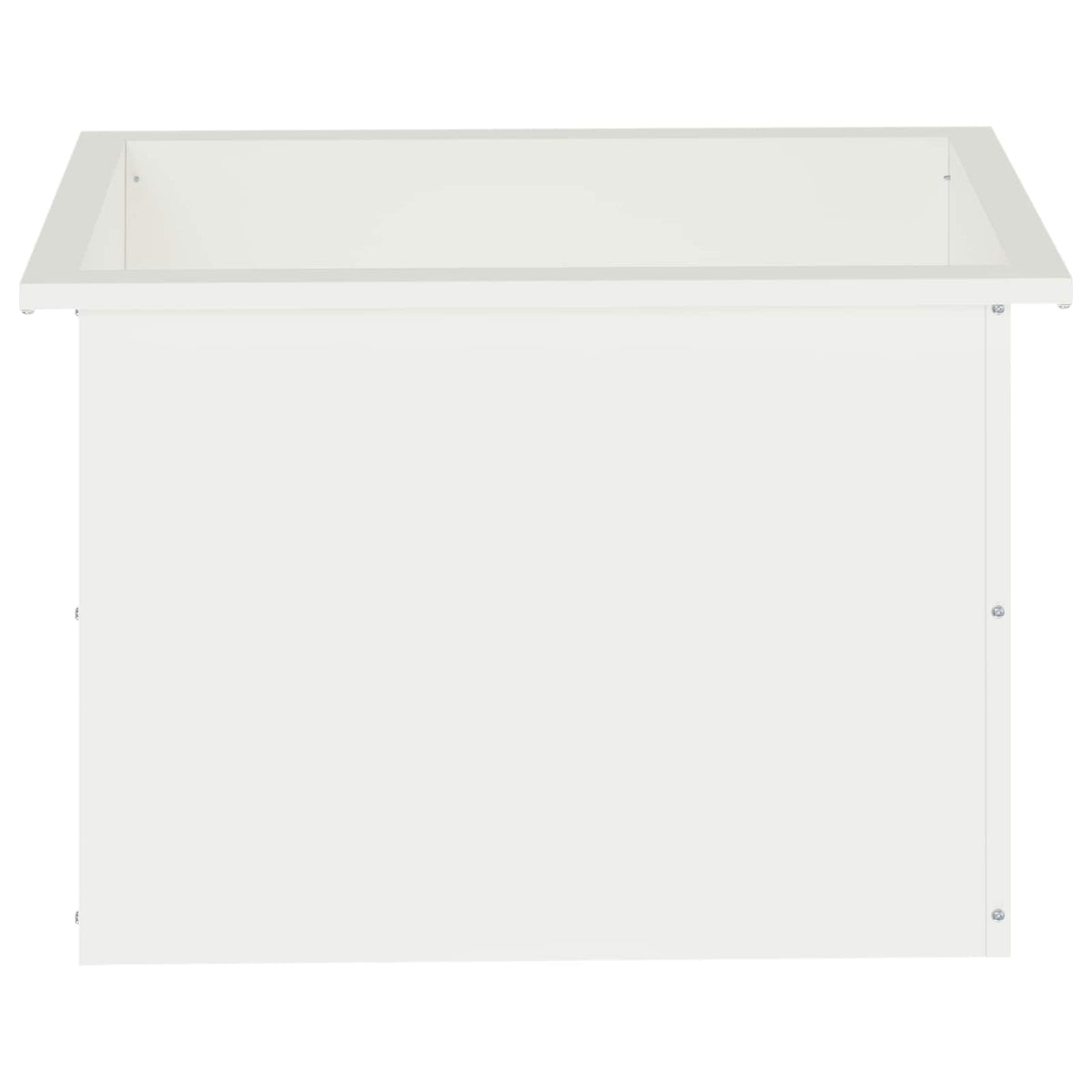 Led-es kerti virágláda 2 db Fehér 40 x 60 x 40 cm Acél