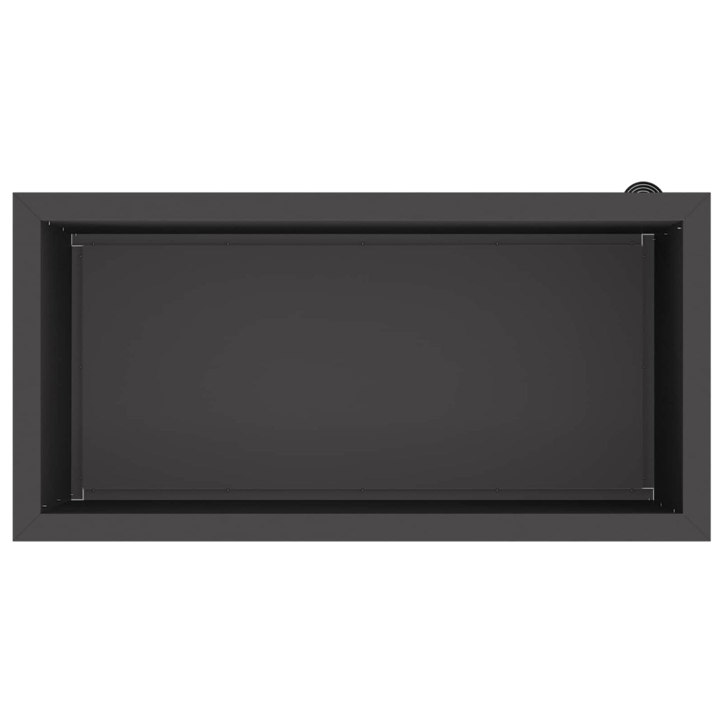 Led-es kerti virágláda 2 db Fekete 40 x 80 x 40 cm Acél