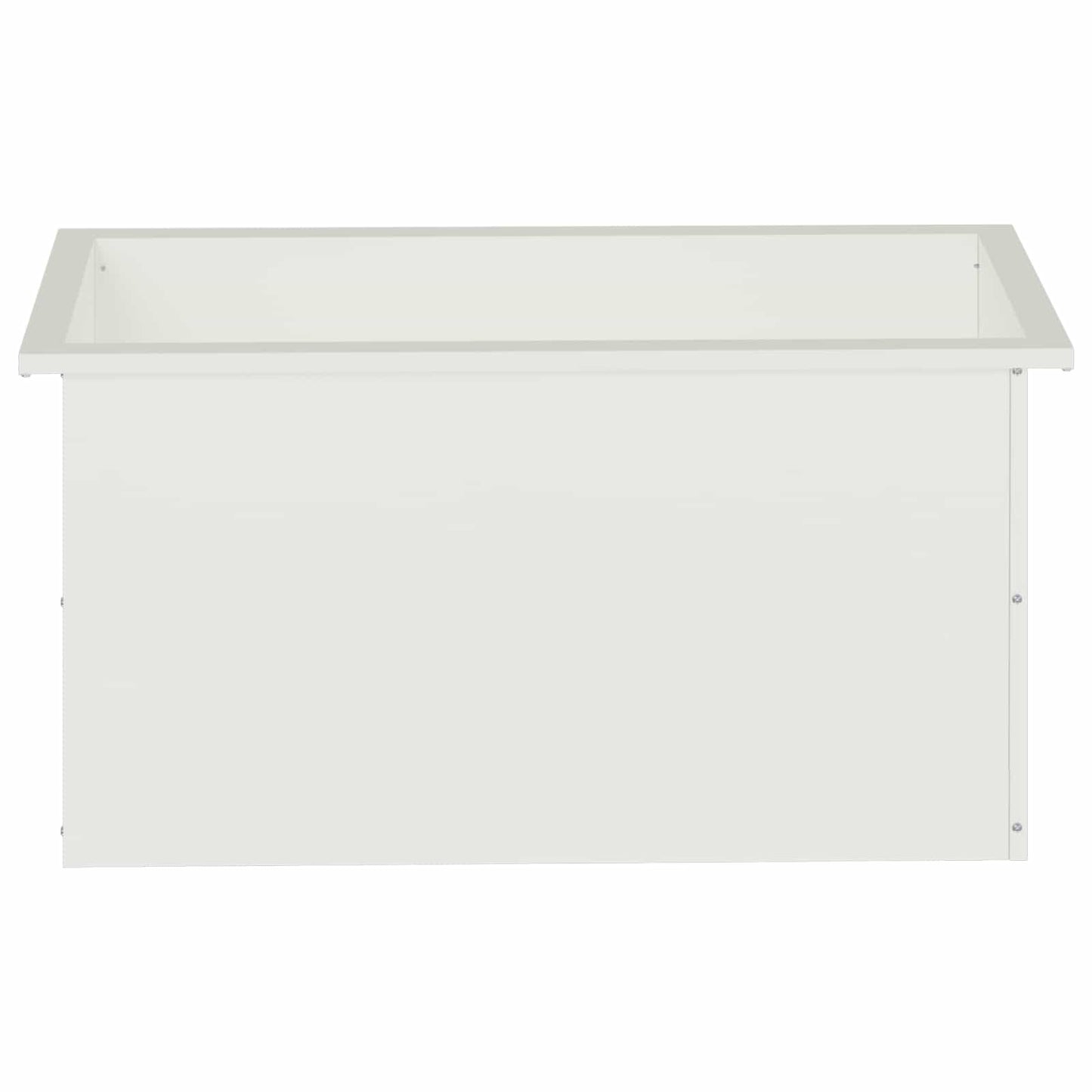 Led-es kerti virágláda Fehér 40 x 80 x 40 cm Acél