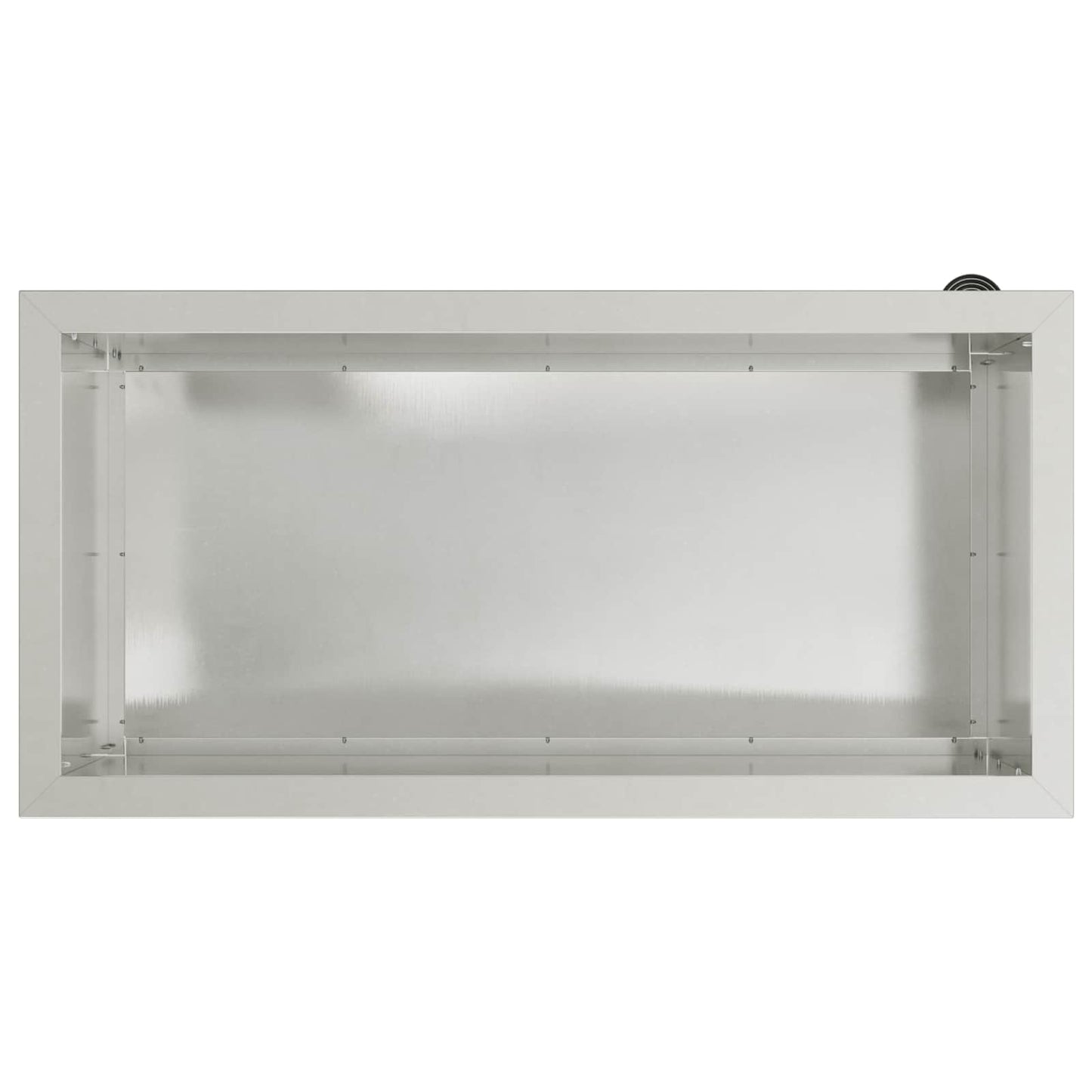 Led-es kerti virágláda Ezüst 40 x 80 x 40 cm Rozsdamentes Acél