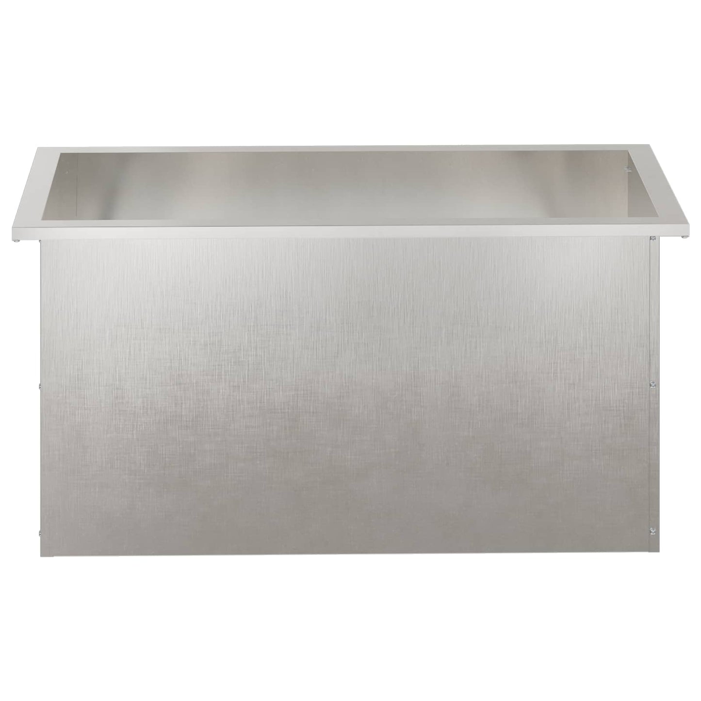 Led-es kerti virágláda 2 db Ezüst 40 x 80 x 40 cm