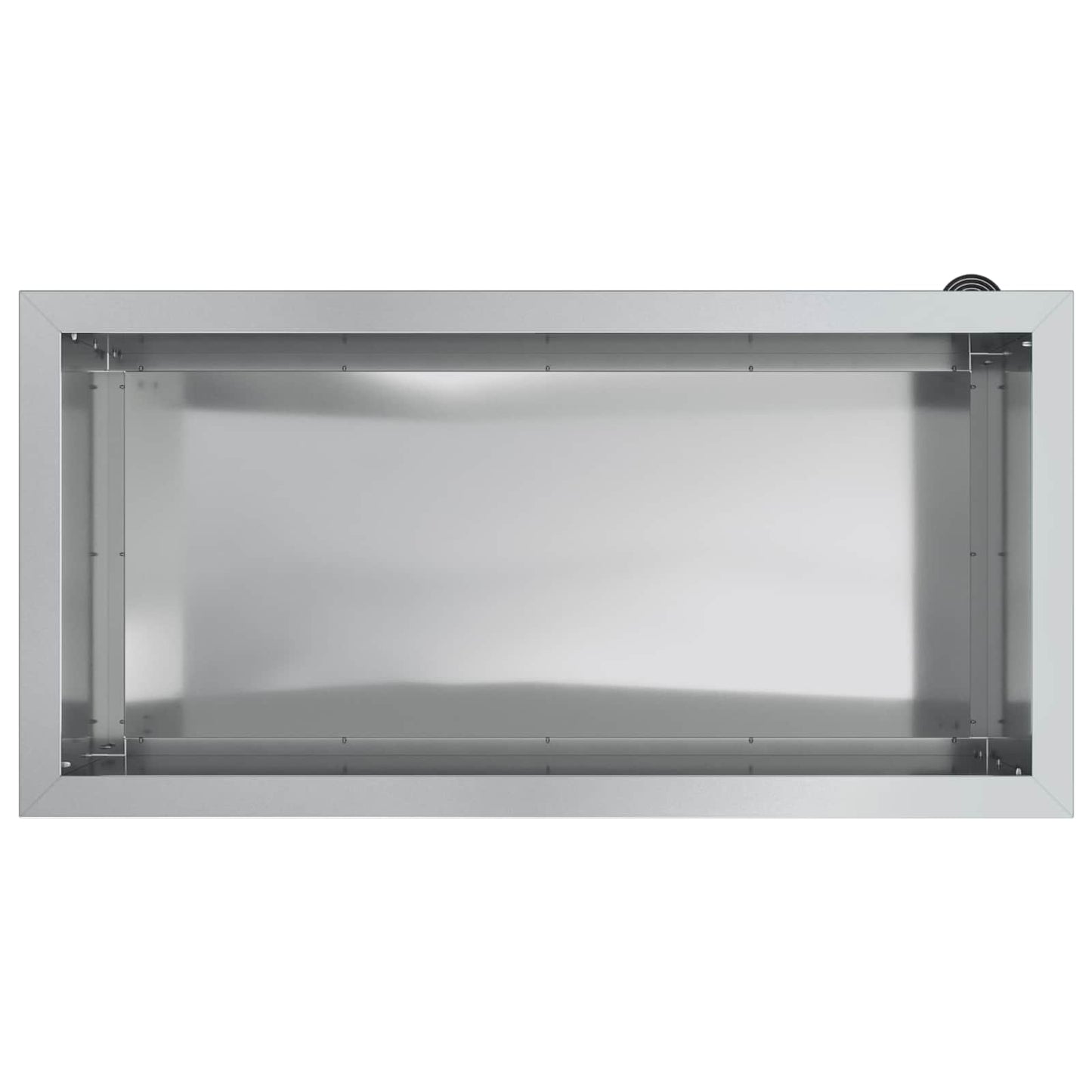 Led-es kerti virágláda 2 db Ezüst 40 x 80 x 40 cm