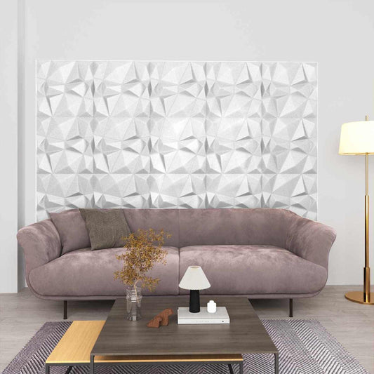 Fali panelek 12 pcs Gyémánt Fehér 50 x 50 cm XPS Hab