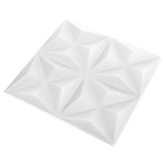 Fali panelek 48 db 50 x 50 cm Origami Fehér XPS Hab