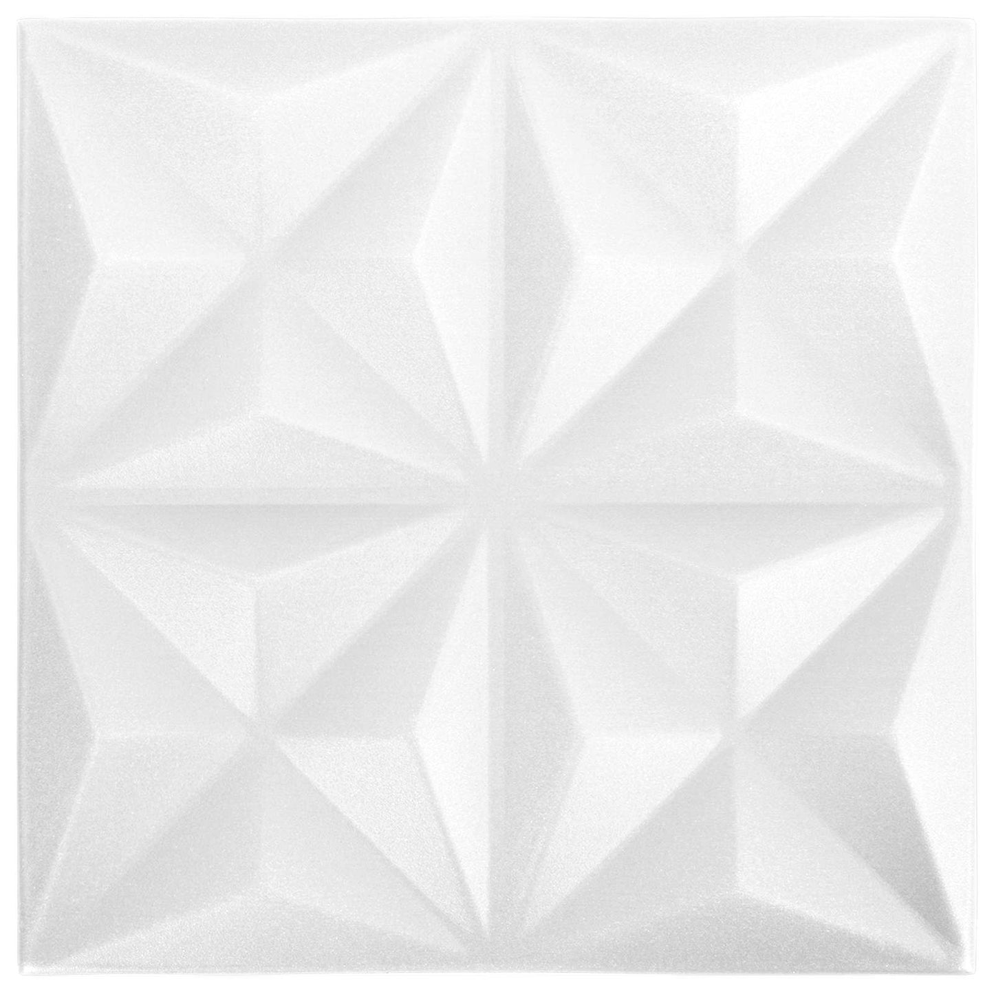 Fali panelek 48 pcs Origami Fehér 50 x 50 cm XPS Hab