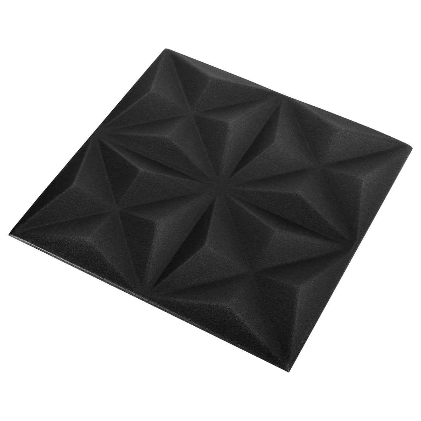 Fali panelek 24 pcs Origami Fekete 50 x 50 cm XPS Hab
