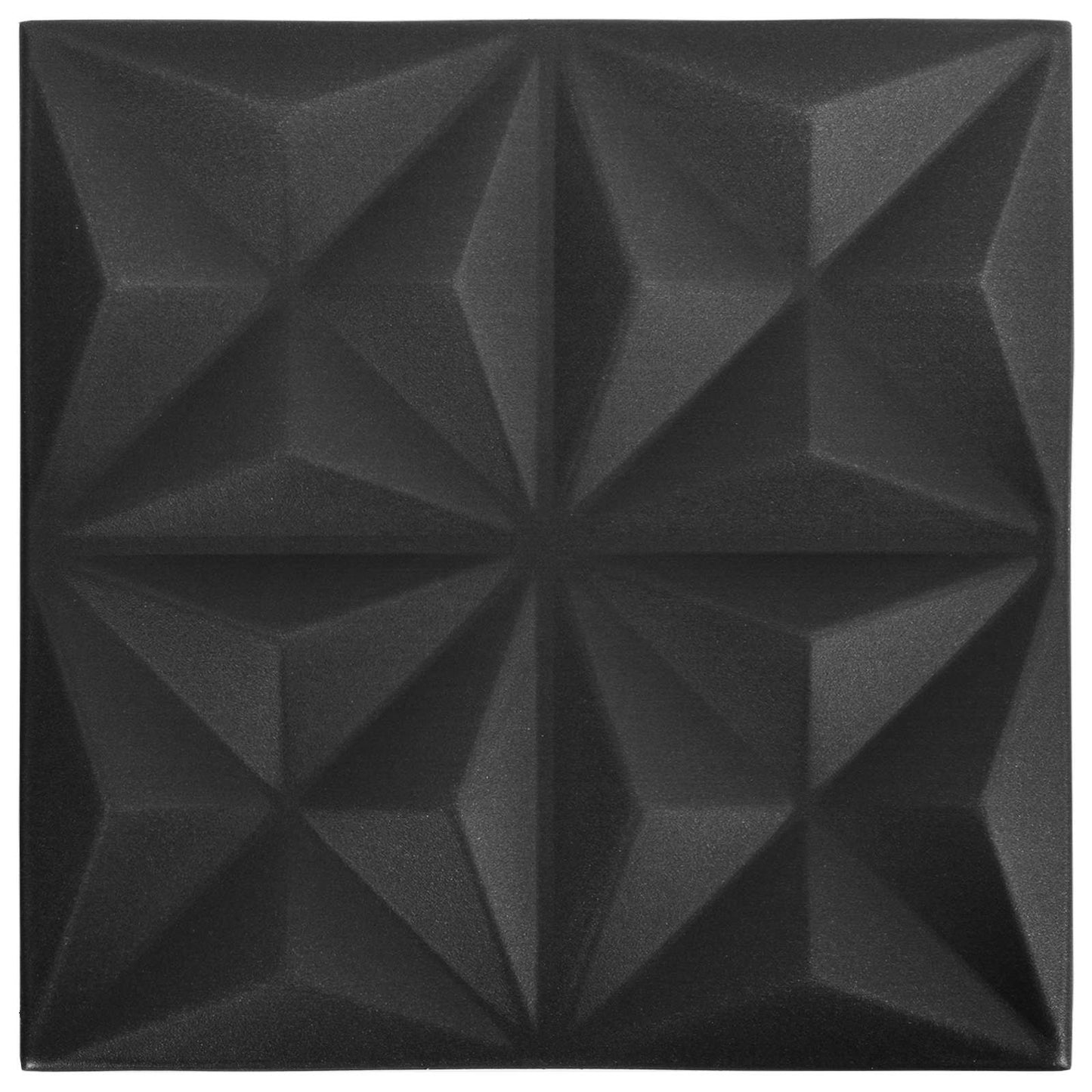 Fali panelek 24 pcs Origami Fekete 50 x 50 cm XPS Hab