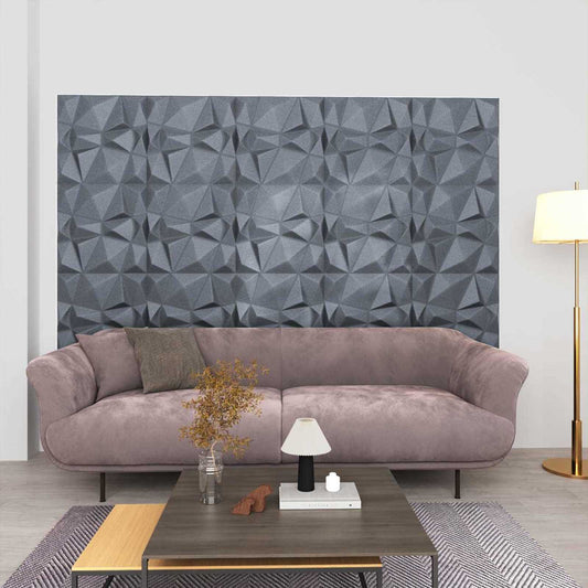 Fali panelek 24 pcs Gyémánt Szürke 50 x 50 cm XPS Hab