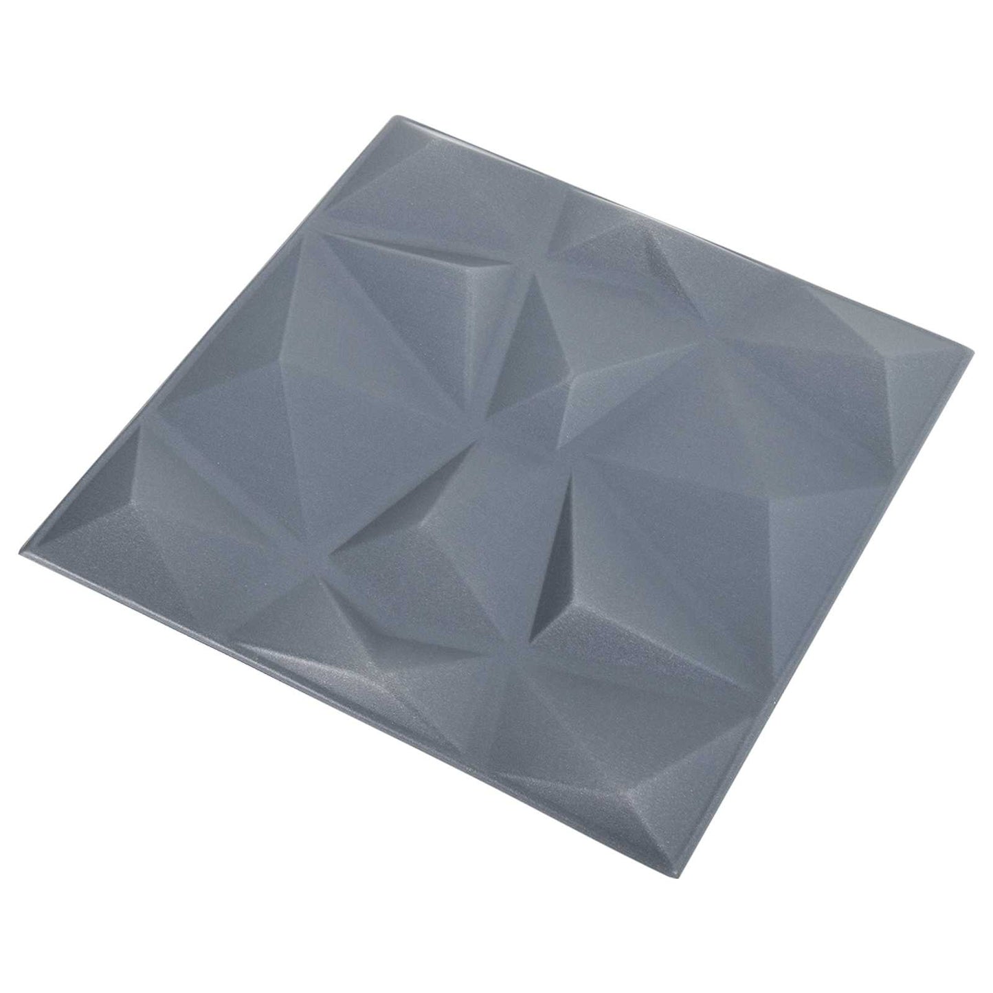 Fali panelek 48 pcs Gyémánt Szürke 50 x 50 cm XPS Hab