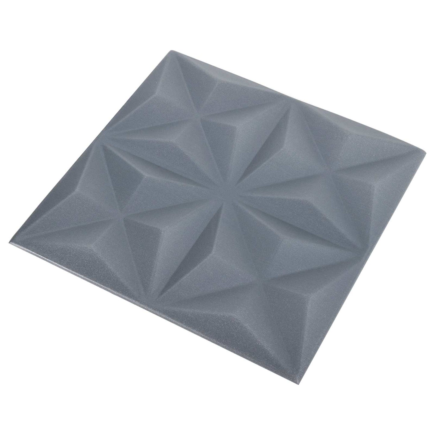 Fali panelek 48 pcs Origami Szürke 50 x 50 cm XPS Hab