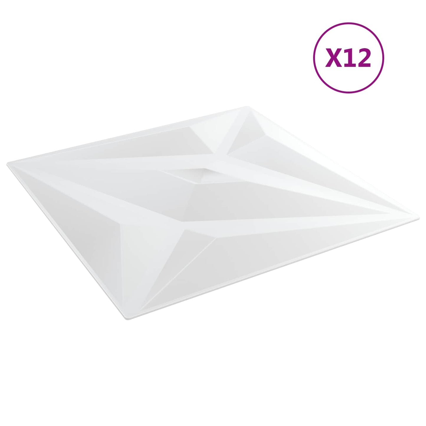 Fali panelek 12 db 50 x 50 cm Fehér Csillag XPS Hab