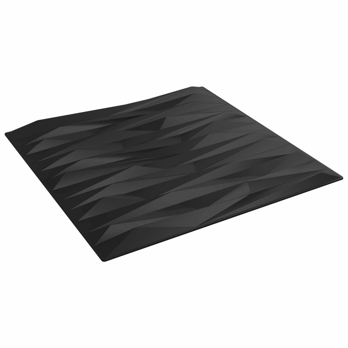 Fali panelek 12 db 50 x 50 cm Fekete Kő XPS Hab