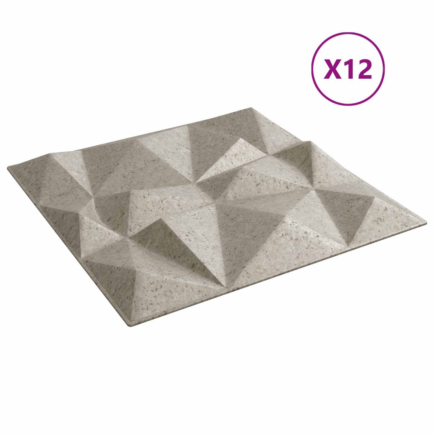 Fali panelek 12 db 50 x 50 cm Gyémánt Beton XPS Hab