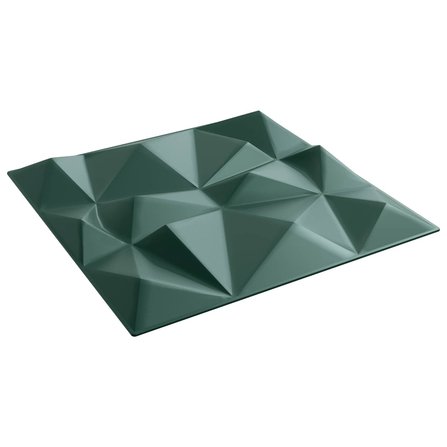 Fali panelek 12 pcs Gyémánt Zöld 50 x 50 cm XPS Hab