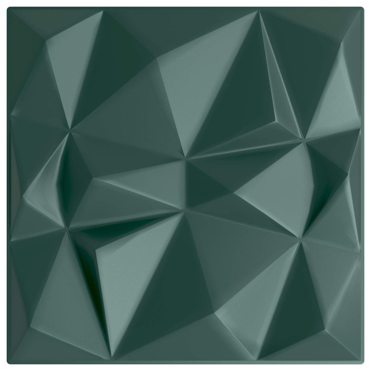 Fali panelek 12 pcs Gyémánt Zöld 50 x 50 cm XPS Hab