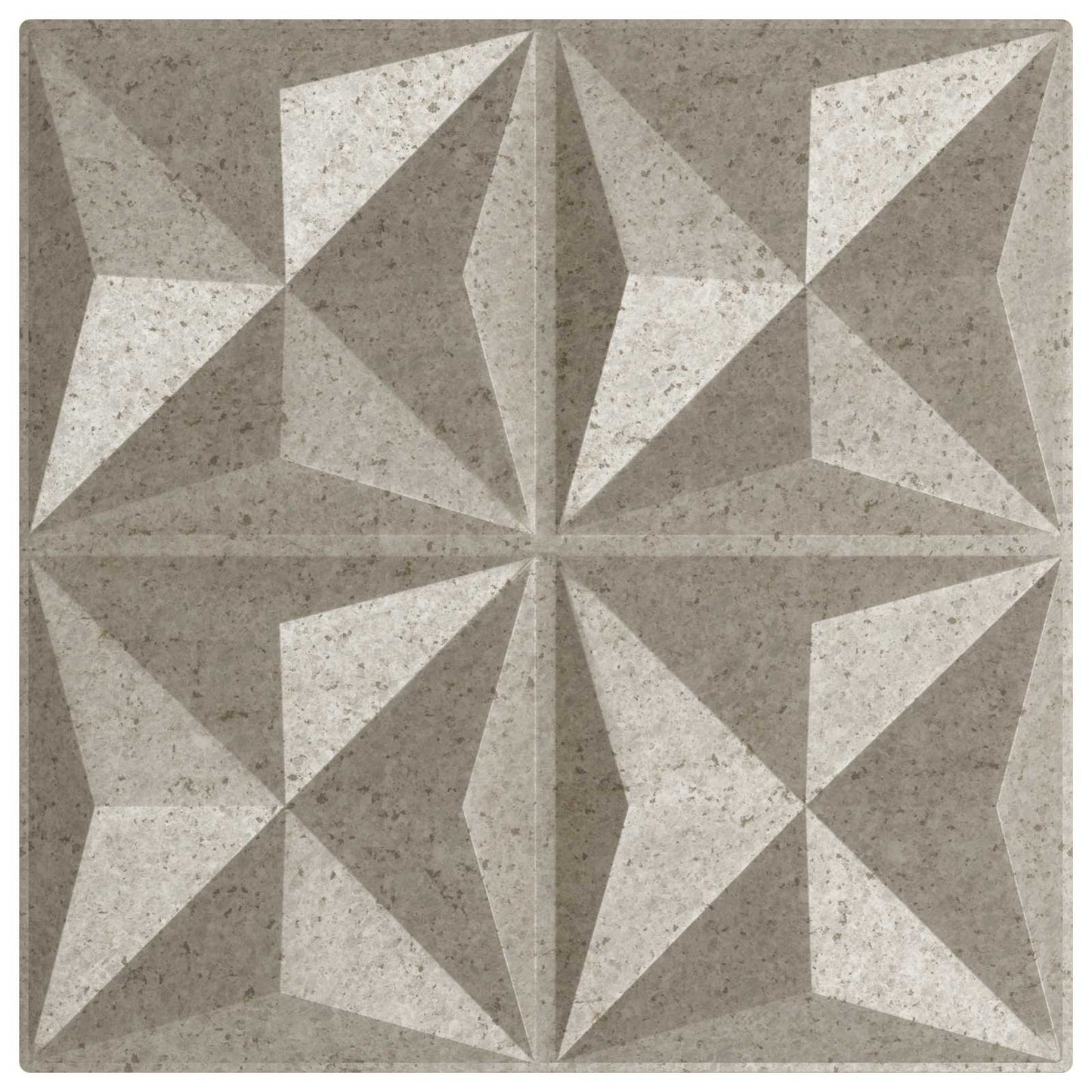 Fali panelek 12 db 50 x 50 cm Origami Beton XPS Hab