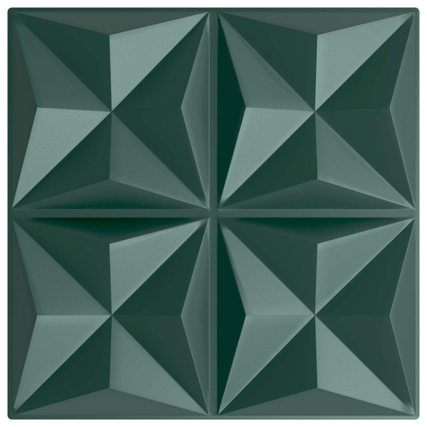 Fali panelek 48 db 50 x 50 cm Origami Zöld XPS Hab