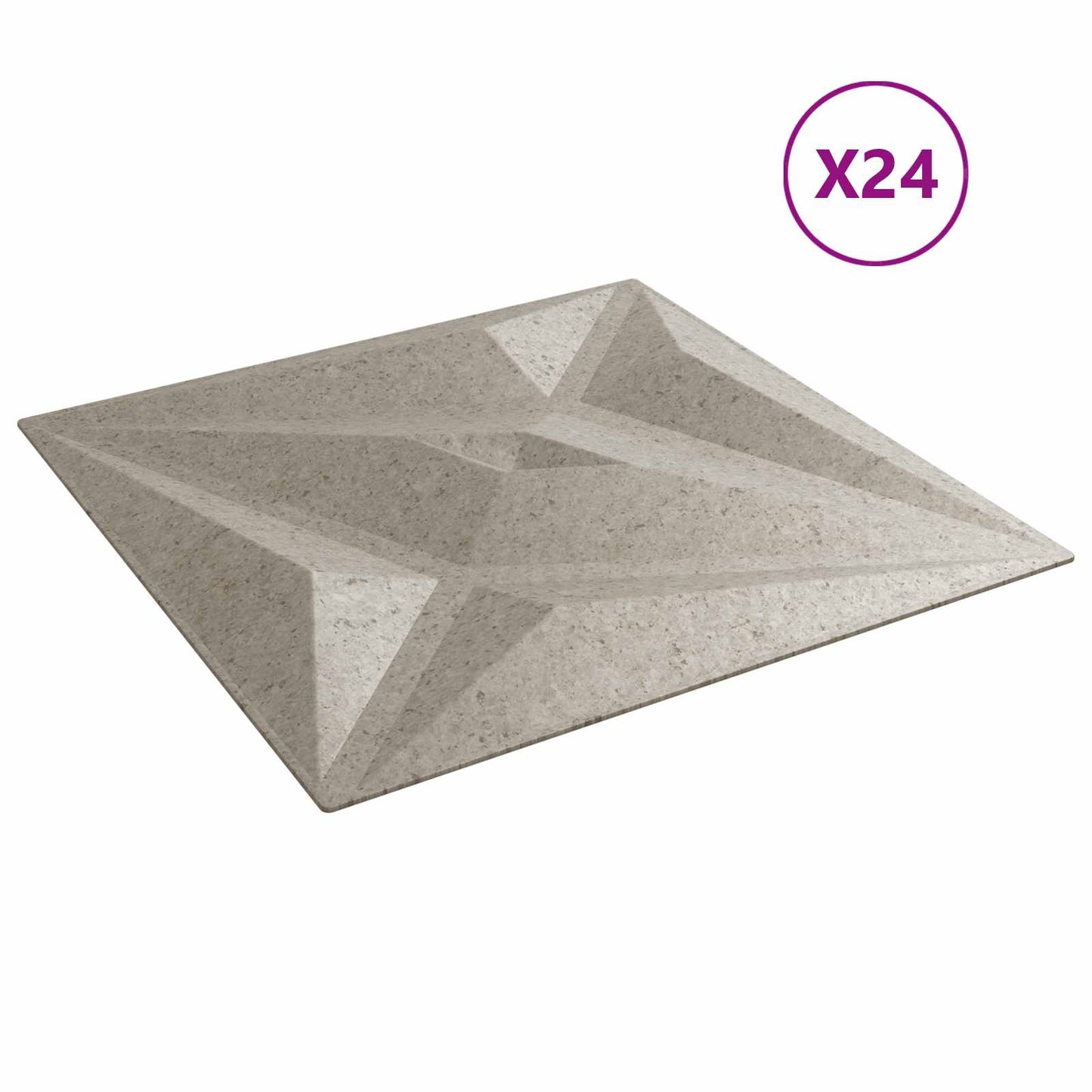 Fali panelek 24 db 50 x 50 cm Csillag Beton XPS Hab