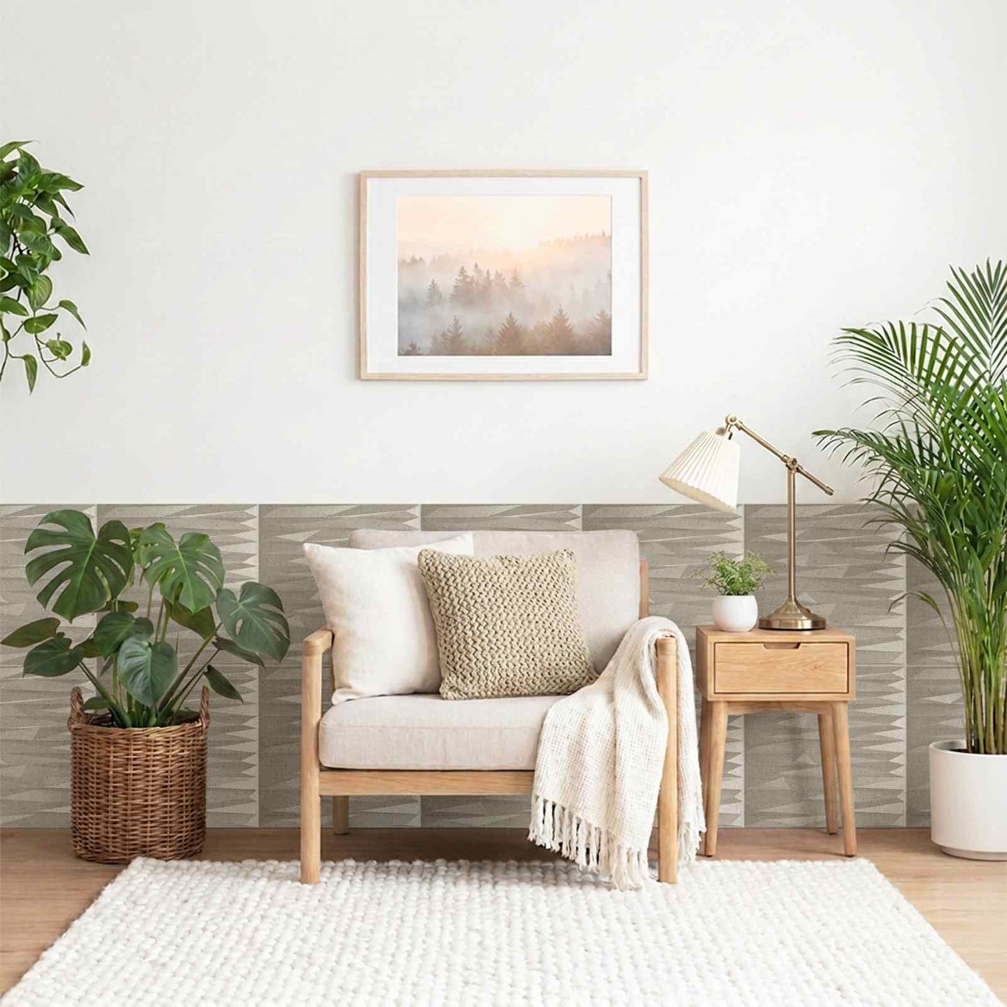 Fali panelek 12 db 50 x 50 cm Kő Beton XPS Hab