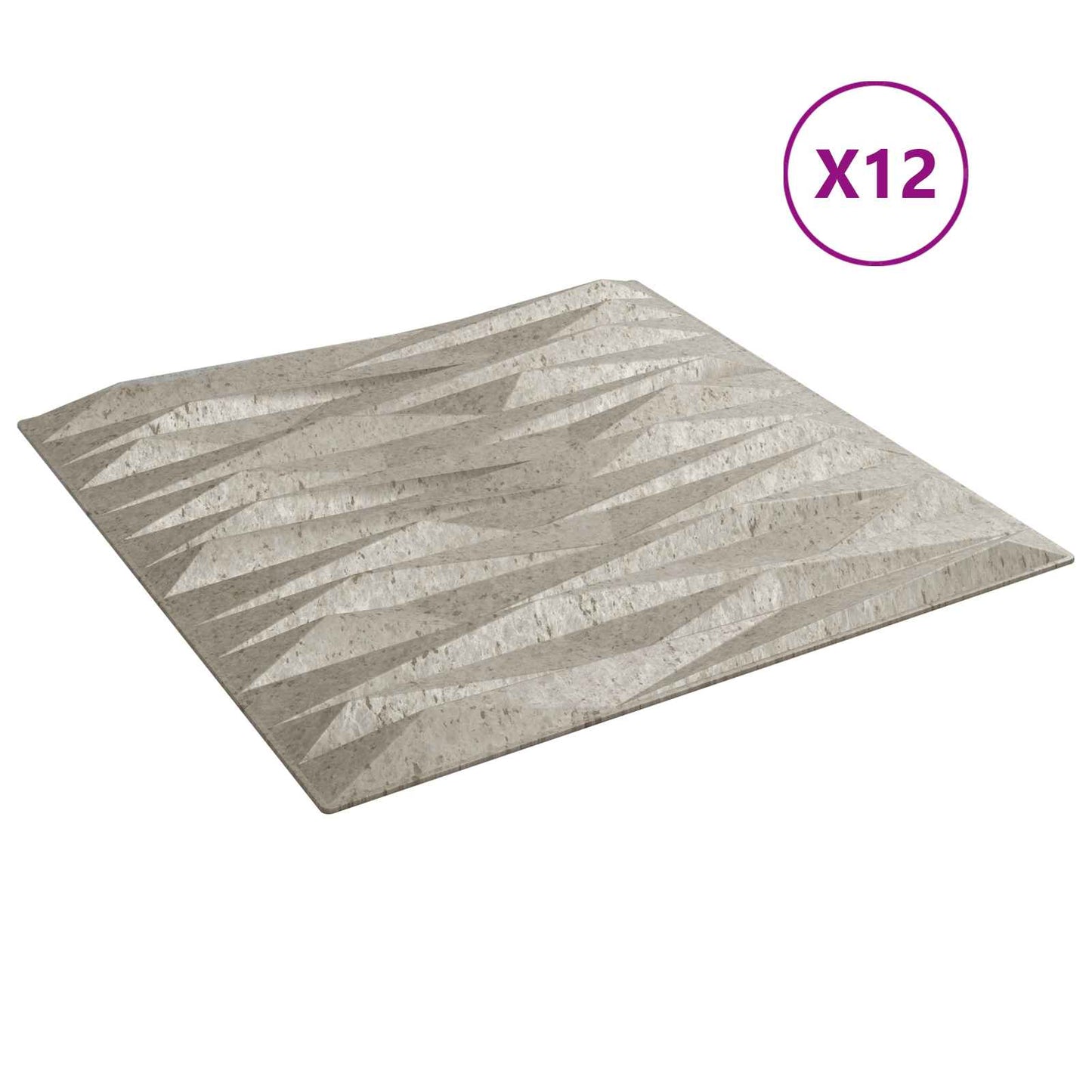 Fali panelek 12 db 50 x 50 cm Kő Beton XPS Hab