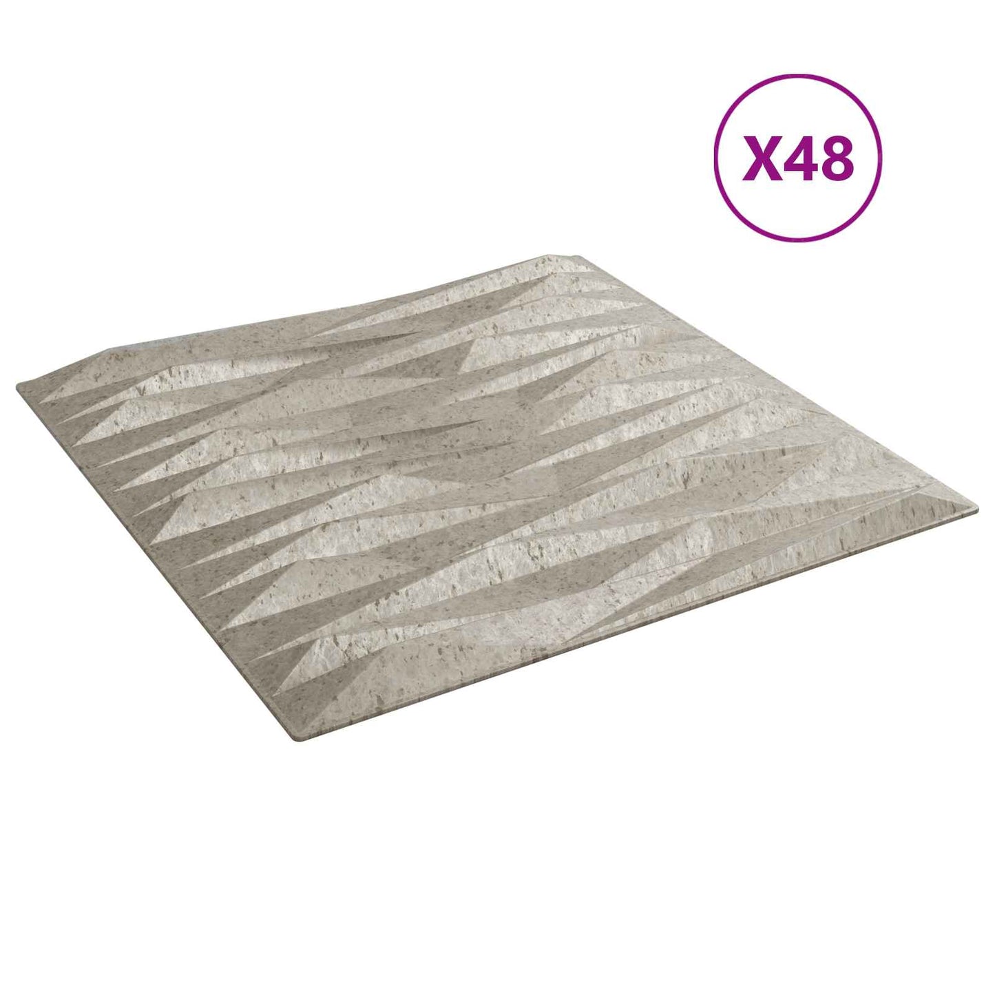 Fali panelek 48 db 50 x 50 cm Kő Beton XPS Hab