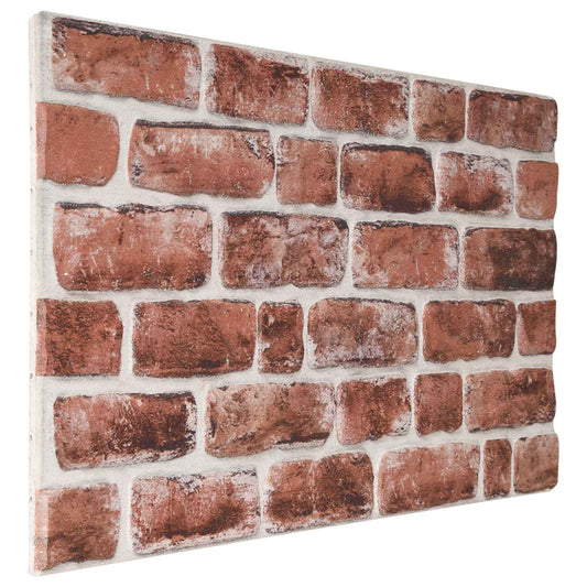 Fali panelek 10 pcs Sötétbarna és fehér 100 x 50 cm EPS Hab