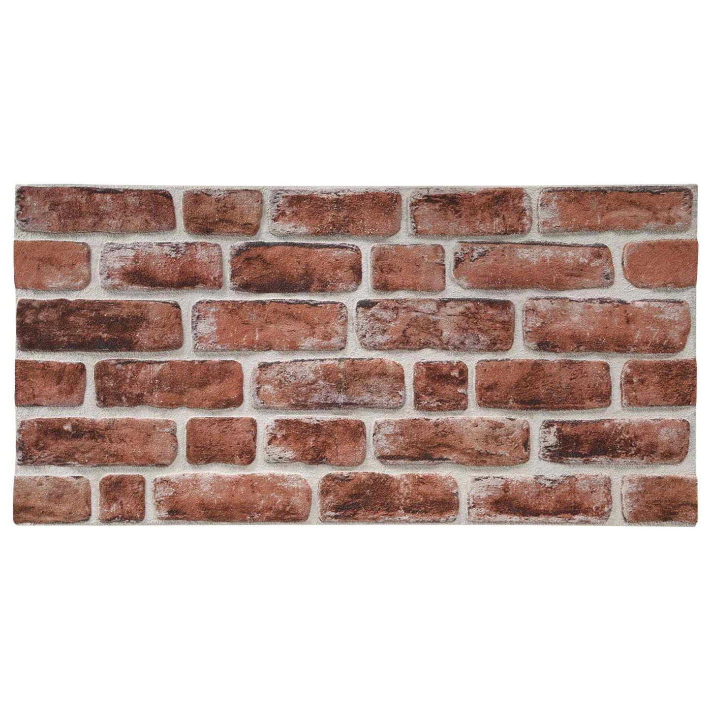 Fali panelek 10 db 100 x 50 cm Sötétbarna és fehér EPS Hab