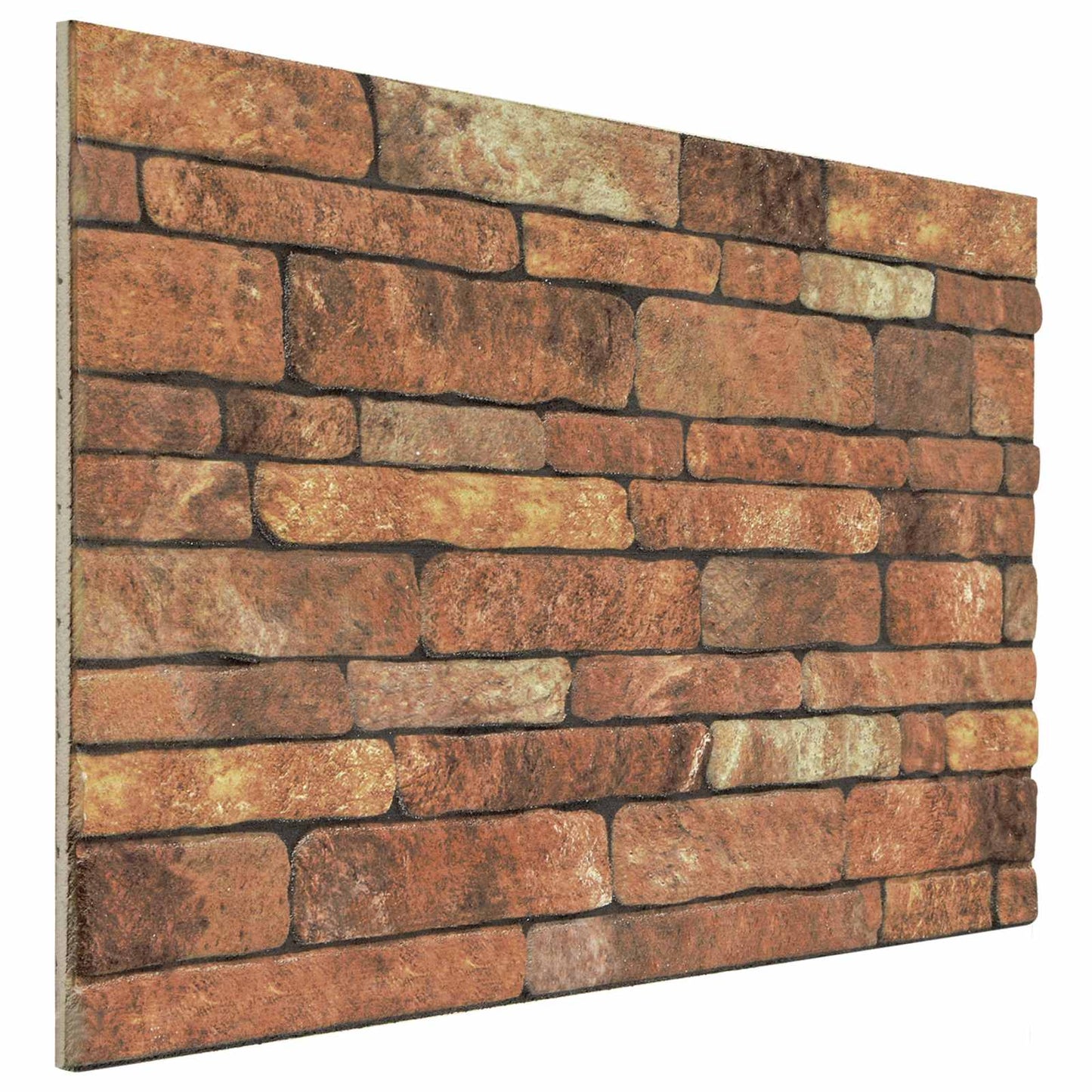 Fali panelek 10 db 100 x 50 cm Barna és fehér EPS Hab