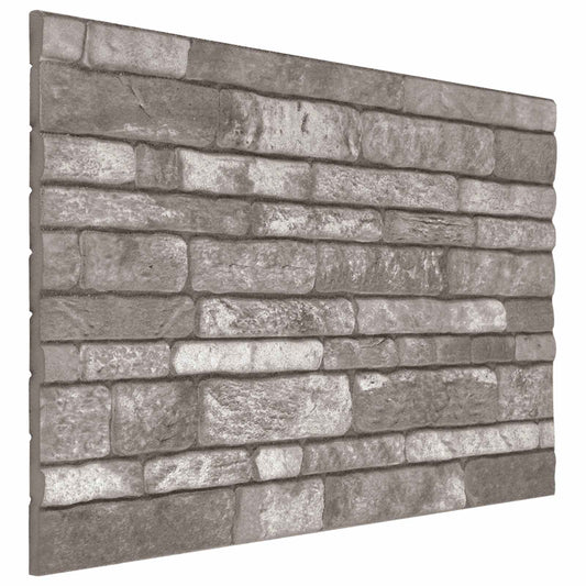 Fali panelek 10 pcs Sötétszürke 100 x 50 cm EPS Hab