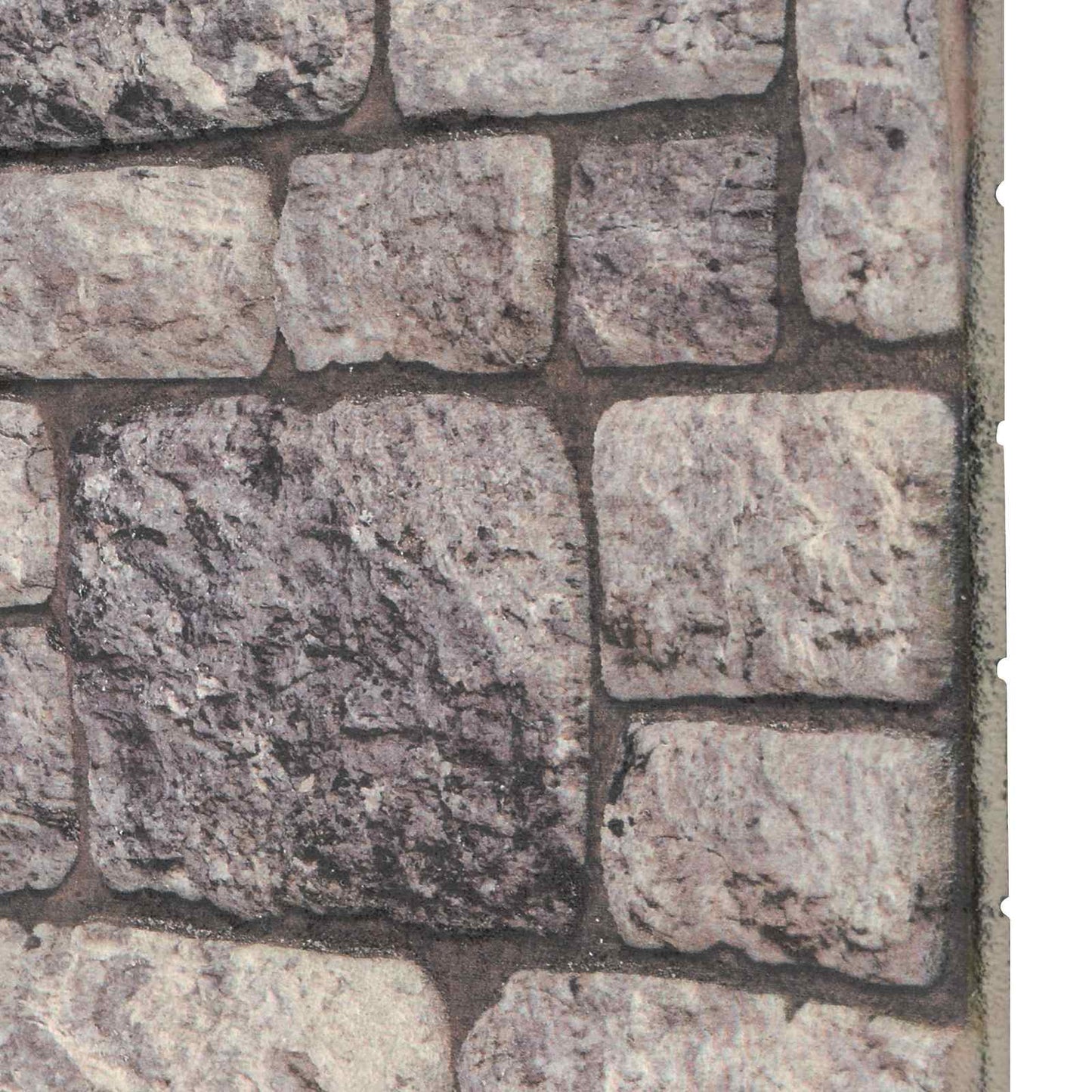 Fali panelek 10 db 100 x 50 cm Szürke és Fehér EPS Hab