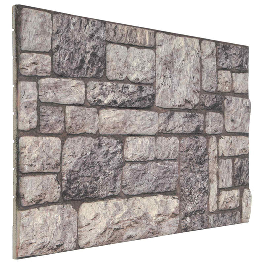 Fali panelek 10 pcs Szürke és Fehér 100 x 50 cm EPS Hab