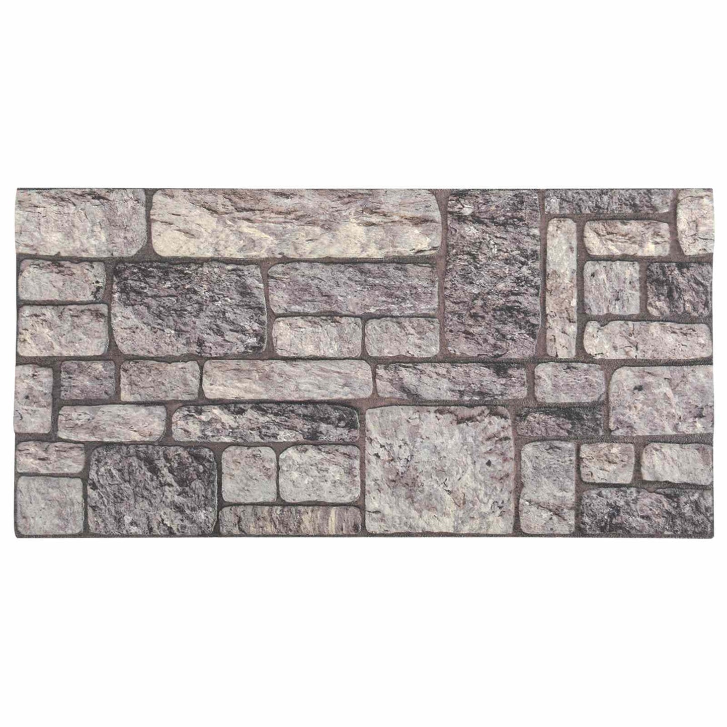 Fali panelek 10 db 100 x 50 cm Szürke és Fehér EPS Hab