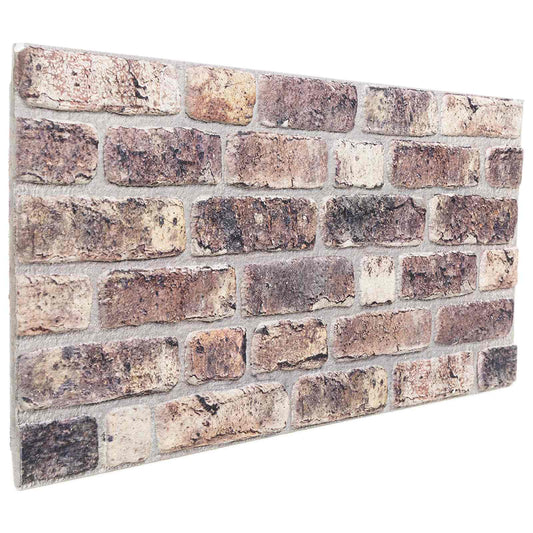 Fali panelek 10 pcs Sötét Barna 100 x 50 cm EPS Hab