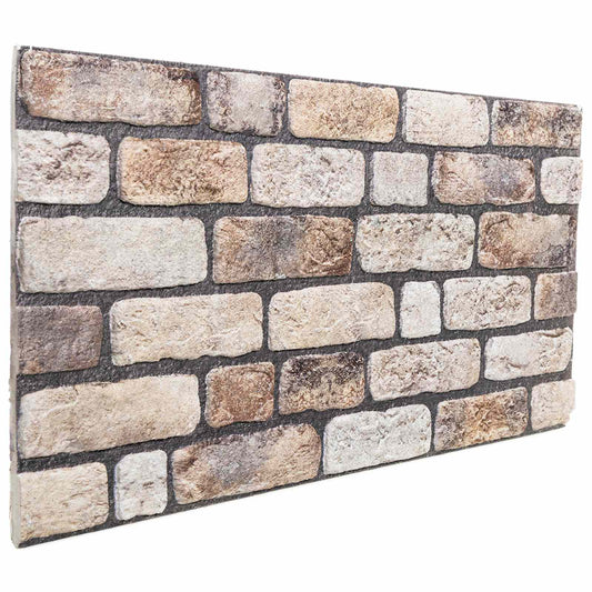 Fali panelek 10 pcs Világos Barna 100 x 50 cm EPS Hab