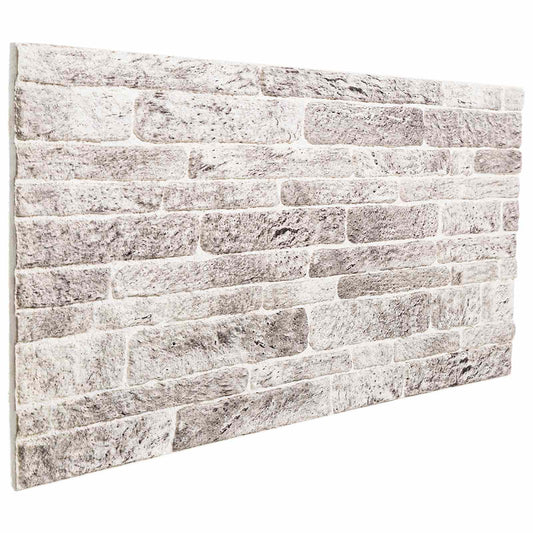 Fali panelek 10 pcs Világosszürke és fehér 100 x 50 cm EPS Hab
