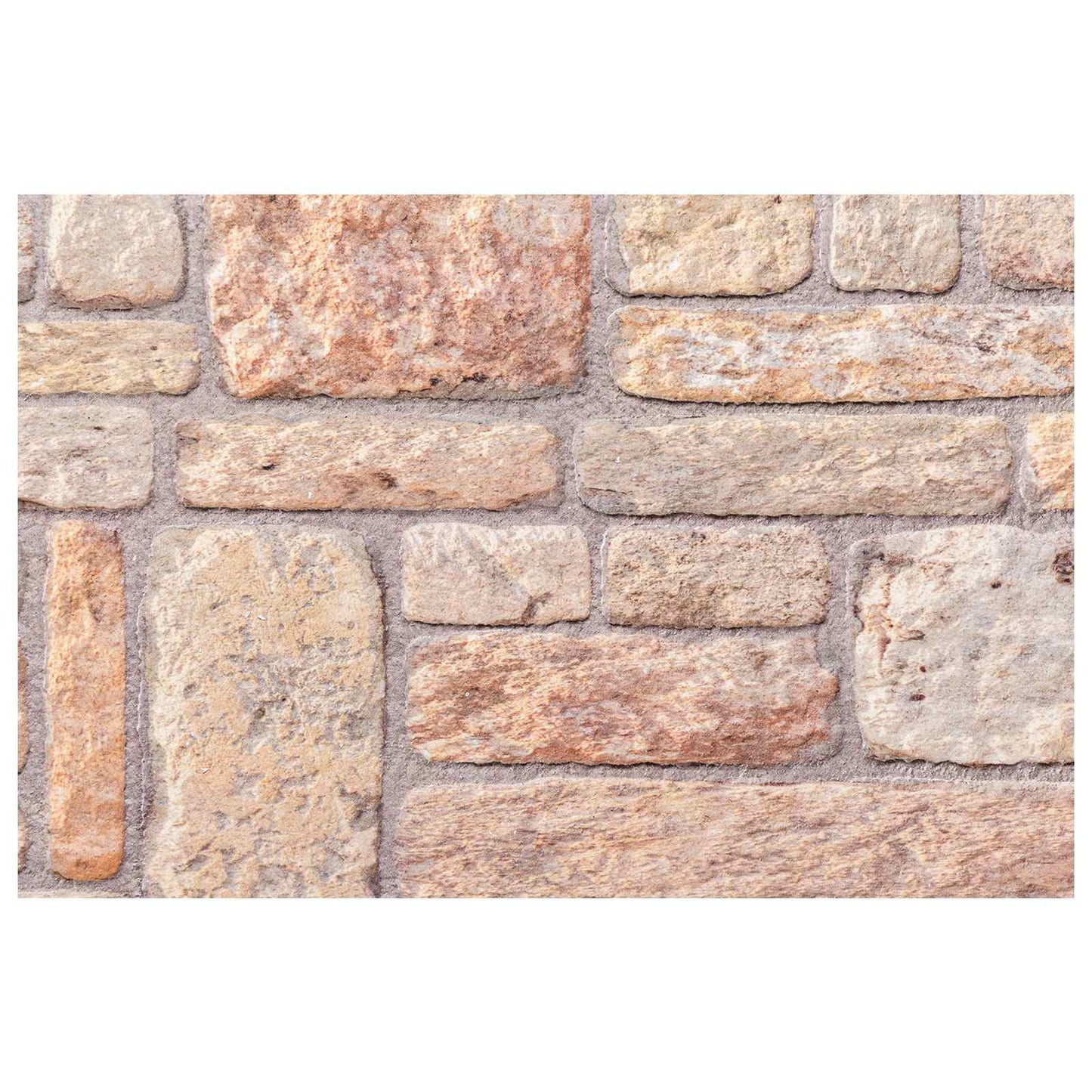 Fali panelek 10 pcs Világosbarna és Fehér 100 x 50 cm EPS Hab