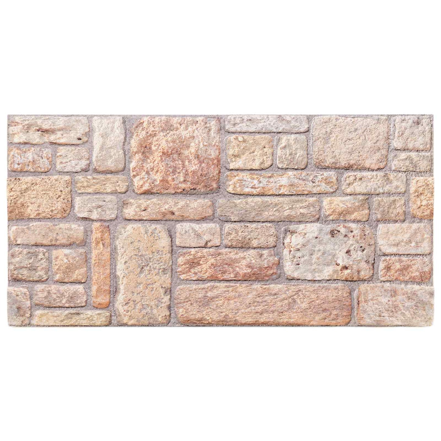 Fali panelek 10 pcs Világosbarna és Fehér 100 x 50 cm EPS Hab