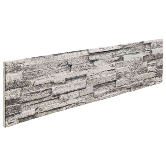 Fali panelek 10 pcs Világosszürke 100 x 25 cm EPS Hab