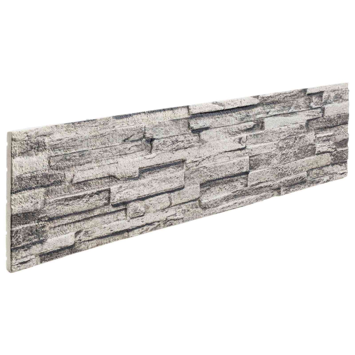 Fali panelek 10 db 100 x 25 cm Világosszürke EPS Hab